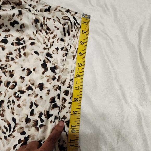 NWOT Entro Animal Print Cowl Neck Tank, Cream, Medium - Picture 8 of 8